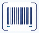 Barcode — small outline icon, raster input