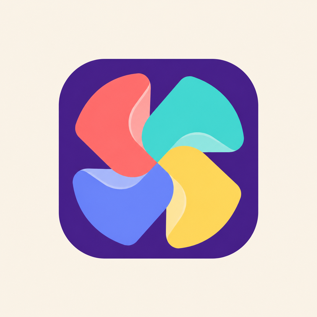 Pinwheel App Icon, raster input