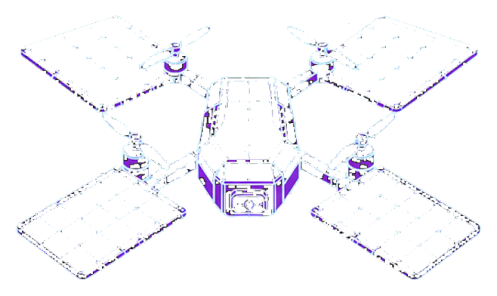 Solar Drone Blueprint, raster input